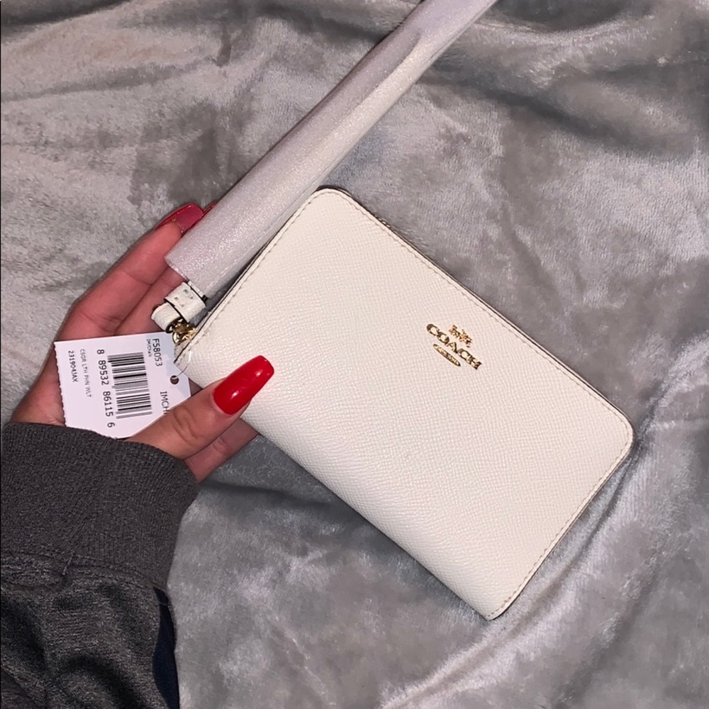 Cream Coach Wallet